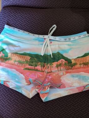 COTTON: ON BODY SUNSET RESORT Hipster Beach Board Shortie S